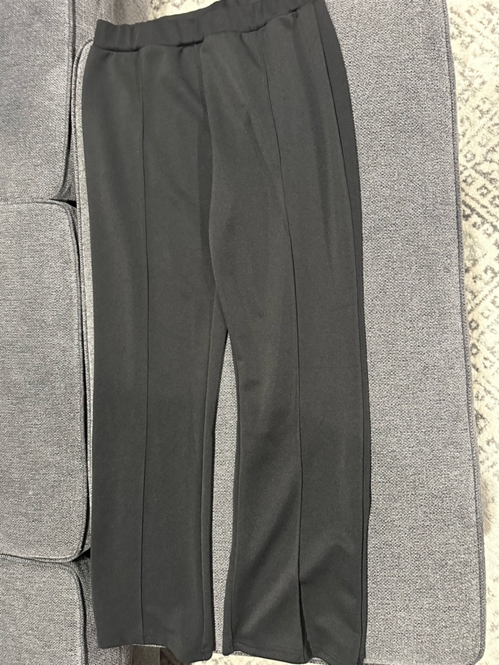 Women's Black Tailored Crepe Trousers